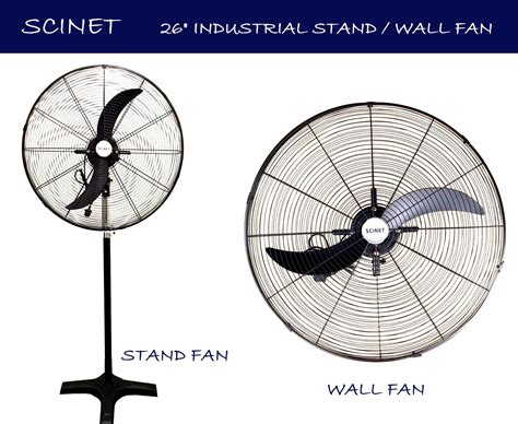 Scinet 26 Heavy Duty Industrial Wall Stand Fan Kipas Kilang Dinding