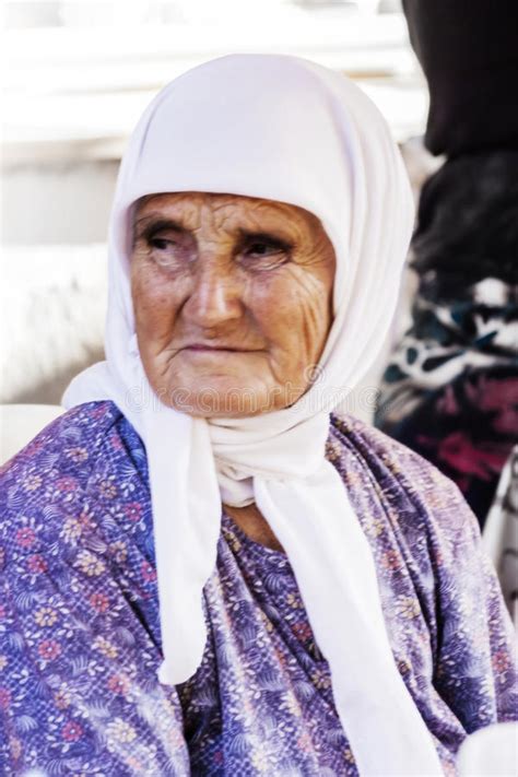 old turkish woman is eating editorial stock image image of resting profile 97823689
