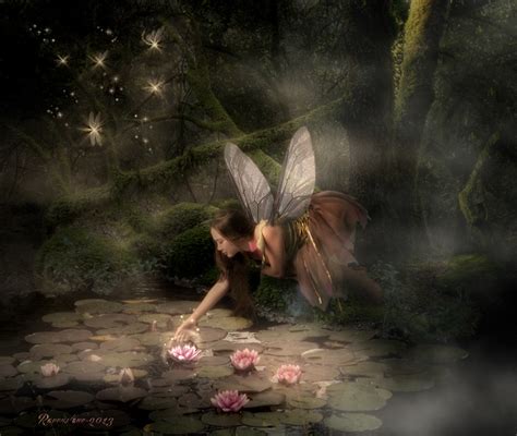 The Fairy And The Water Lily By Ravenslane On Deviantart In 2022 Dark
