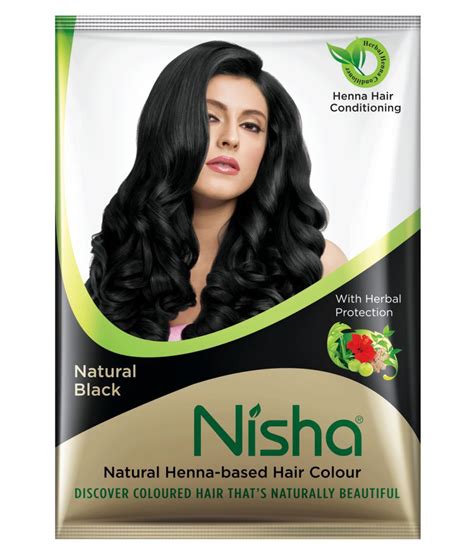 Nisha Henna Based Hair Color Black Permanent Hair Color