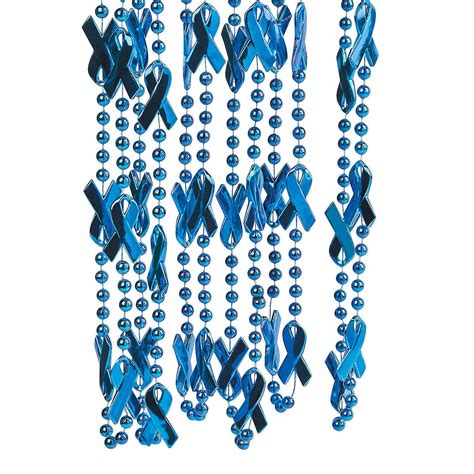 Blue Awareness Ribbon Beaded Necklaces Oriental Trading In 2021