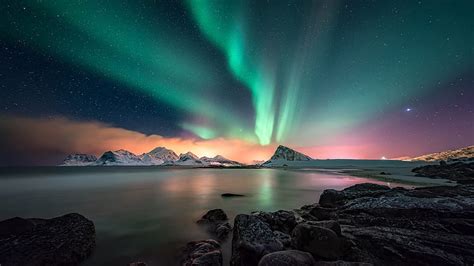 Hd Wallpaper Photo Of Green Sky During Night Time Aurora Borealis