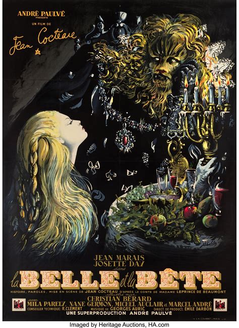Beauty And The Beast 1946 La Belle Et La Bête Vintage French Movie