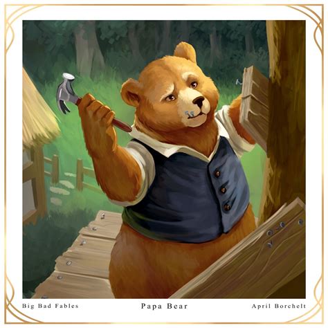 Papa Bear Childrens Book Fairy Tale Art Print Etsy