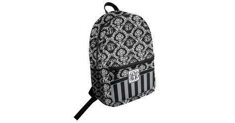 Custom Monogrammed Damask Student Backpack Personalized Youcustomizeit