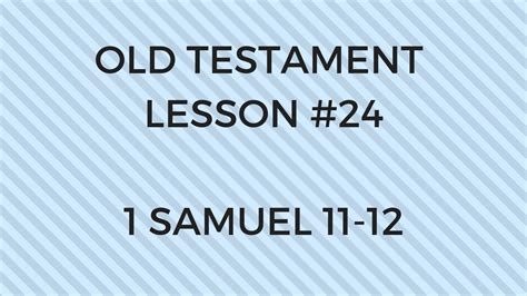 Old Testament Lesson 24 Gospel Doctrine Jeremy Eveland Utah