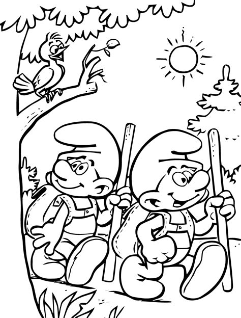 Coloriages Schtroumpfs Dessins Animés Dessins à Colorier