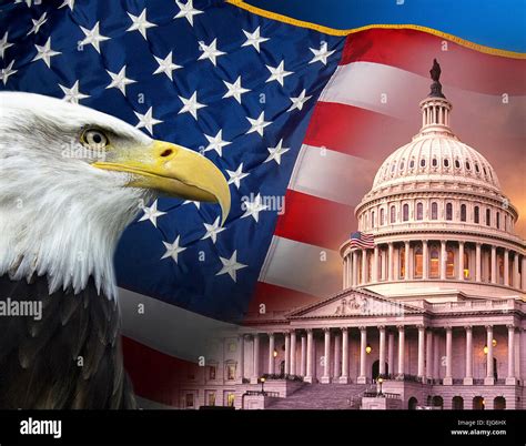 Patriotic Symbols Of The United States Of America Stock Photo Alamy