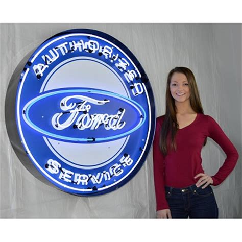 Neonetics Authorized Ford Service 3 Foot Neon Lighted Sign 9frdbk