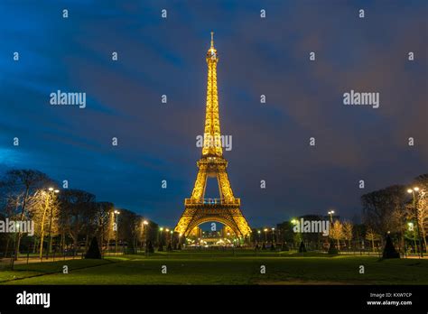 The Eiffel Tower La Tour Eiffel On The Champ De Mars In Paris France