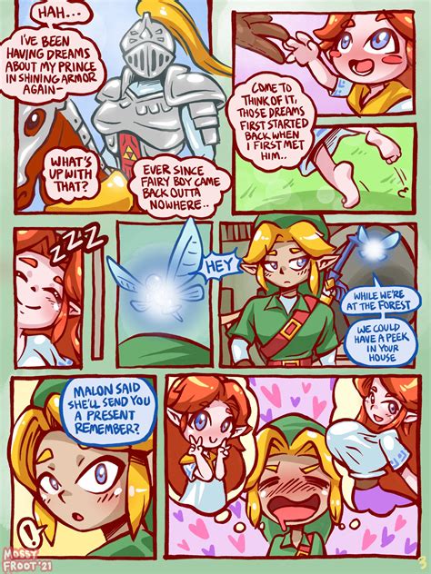 Post 4421570 Comic Legend Of Zelda Link Malon Mossy Froot Navi Ocarina Of Time