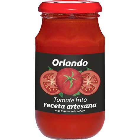 Comprar Tomate Frito Receta Artesana Sin Gluten Frasco 295 G ORLANDO