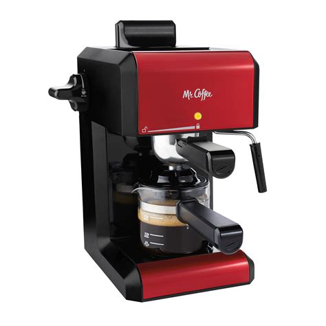 Mr Coffee Cafe 20 Ounce Steam Automatic Red Espresso