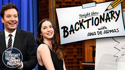 backtionary with ana de armas the tonight show starring jimmy fallon the tonight show