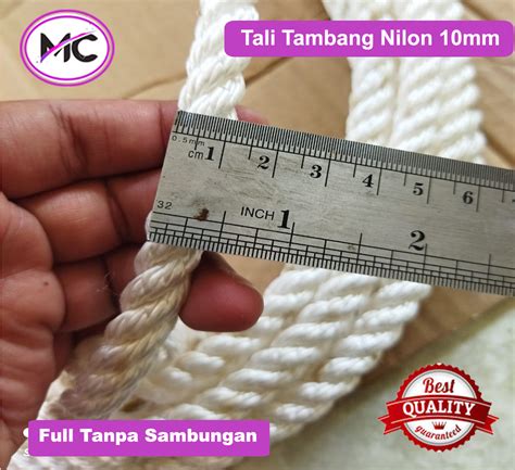 Tali Tambang Besar 10mm12mm Permeter Tali Nilon Super Kuat Nylon Rope