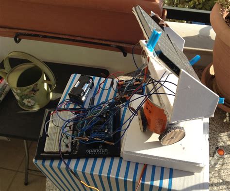 Solar Tracker With Dual Axis Controlled By Arduino Simple Materials