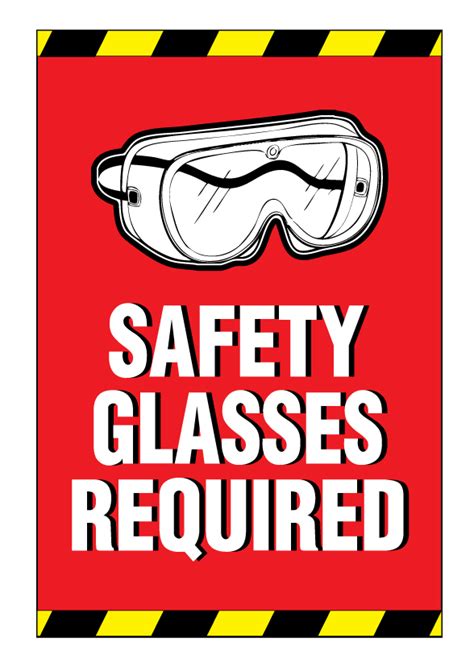 safety glasses poster