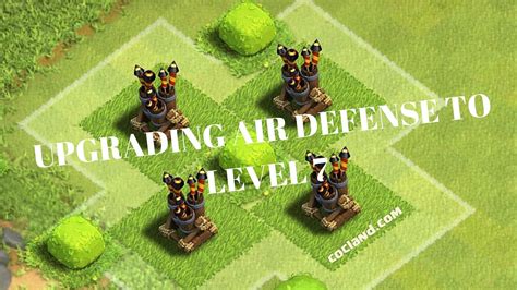 Clash Of Clans Upgrading All My Air Defenses To Level 7 Youtube