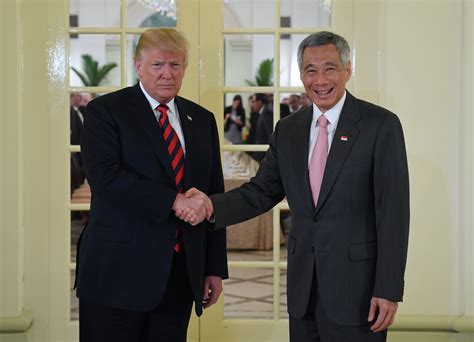He announced significantly stricter measures. Donald Trump meets with Singapore Prime Minister Lee Hsien ...