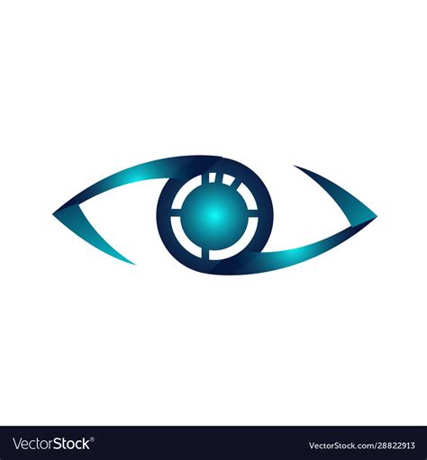 Ophthalmologist Optical Eyes Logo Design Symbol Vector Image