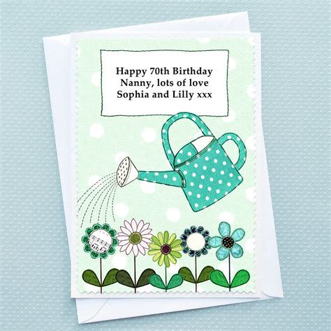 Personalization is free & preview everything online. 'flowers' Personalised Birthday Card By Jenny Arnott Cards ...