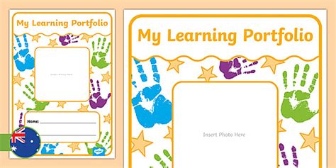 Eylf Editable Learning Portfolio Front Cover Teacher Made