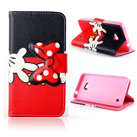 N640 Case Mickey Minnie Mouse Pu Flip Leather Cases For Microsoft Nokia