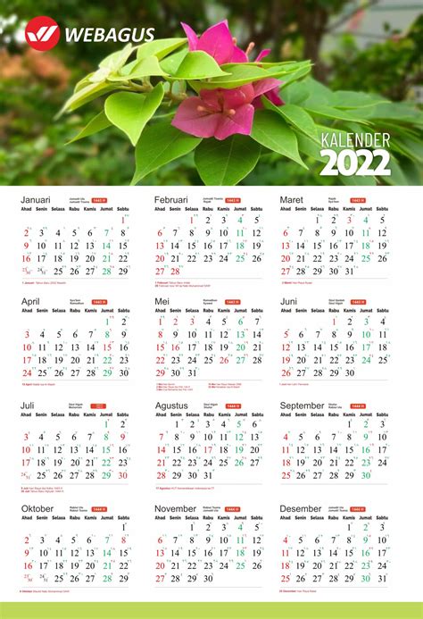 Master Kalender 2022 Masehi Hijriah Versi Corel Draw Gratis Webagus