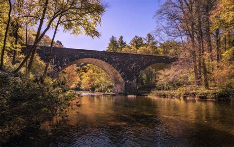 And A River Runs Below The Historic Linville River Bridge Flickr