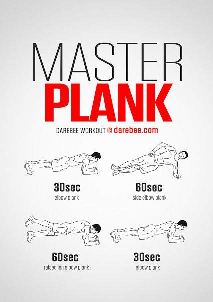 Workouts Plank Workout Workout Darbee Workout