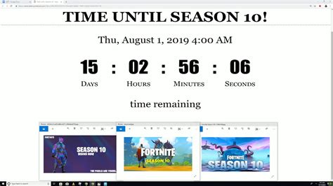 Fortnite Season 10 Countdown Live Youtube