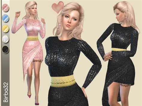 Valentina Dress By Birba32 At Tsr Sims 4 Updates