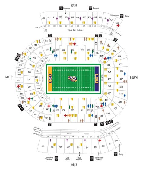 Lsu Tiger Stadium Seating Chart With Seat Numbers