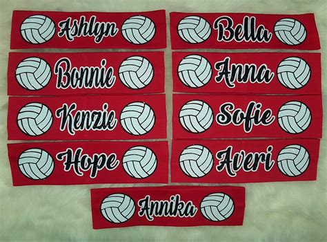 Volleyball Team Headband Order Full Glitter By Leslie At The Loose