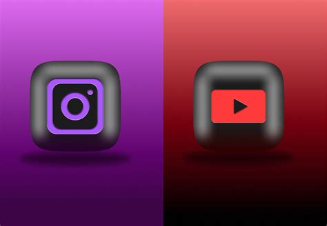 Instagram And You Tube Icon Figma