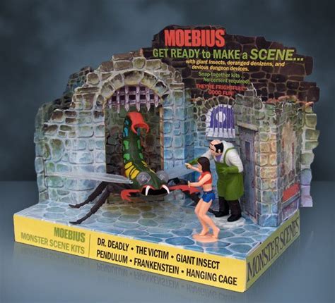 Aurora Moebius Monster Scenes Display Kit With Models