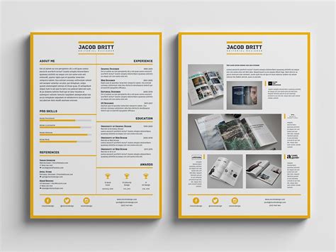 This huge pack contains 30+ cv templates ready to download, all of them include sources in the most common formats: Resume Template - StockInDesign