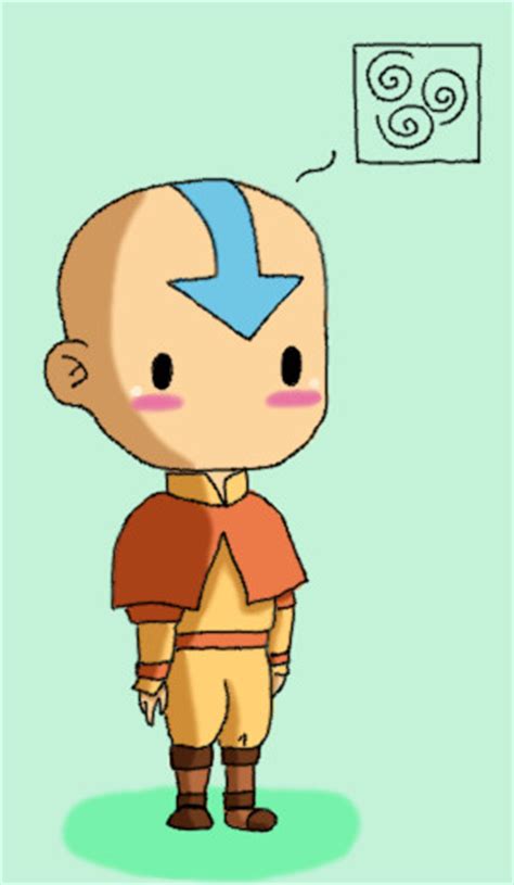 Chibi Aang Colored By B10 Pitlover On Deviantart