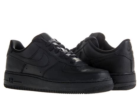 Nike Air Force 1 Low Black Youths Trainers Size 4 Uk