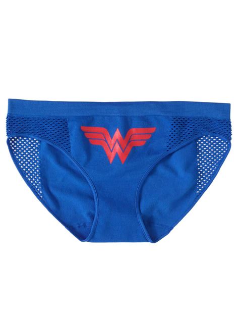 wonder woman dc comics womens blue wonder woman seamless bikini briefs underwear panties