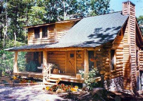 Handmade Log Cabin With Full Length Private Screened Balconyatop Small