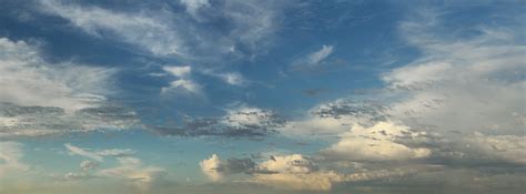 Sky Texture High Resolution Panoramic Blue Green Clouds