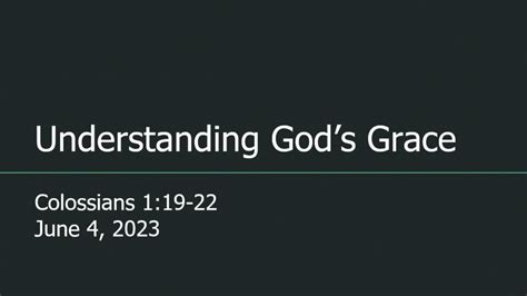 Understanding Gods Grace On Vimeo