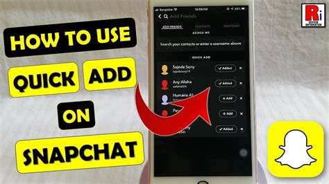 Users who do not like the songs from. How To Use Quick Add On Snapchat - YouTube