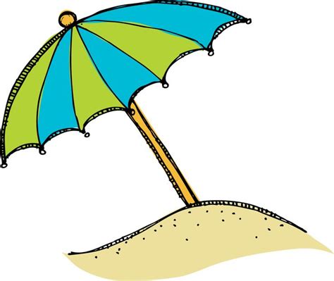 Beach Umbrella Clip Art Clipart Best Clipart Best Beach Cartoon