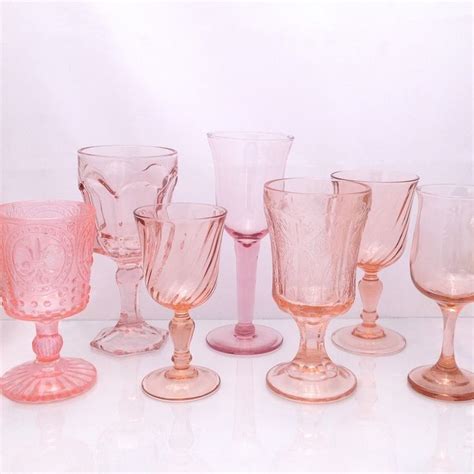 Rentals Pink Goblets Qty 100 Colored Glassware Glassware Mason Jar Wine Glass
