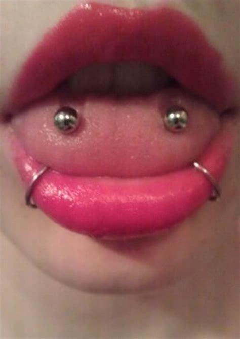 Tongue Piercings Combined With Snake Bites Piercings More Gallery