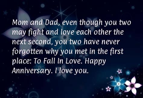 Happy Anniversary Wishes For Parents