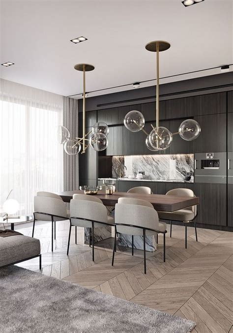 50 Elegant Modern Dining Room Design Ideas Homyhomee