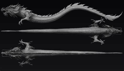 Chinese Dragon Zbrush 3d Model Cgtrader